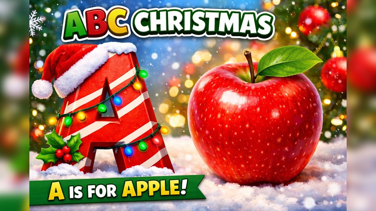 ABC learn Christmas Phonics Fun. Sing Your Letters A to Z.#rhymes #abc #cute #trending #fun #cartoon