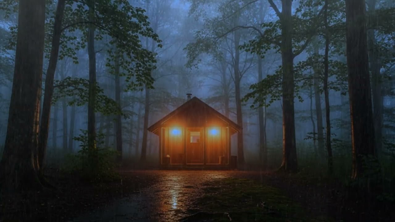 Relax with the Sounds of Heavy Rain in the Forest | Natural Sounds for Reduce Stress and Deep Sleep