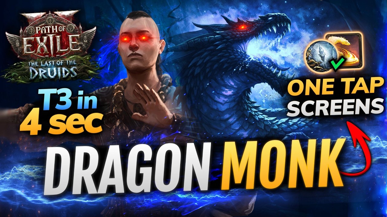 [PoE 2] DRAGON Monk ONE TAPS Everything! - Wyvern Build Guide for Invoker in Path of Exile 2 0.4