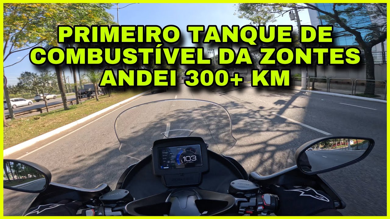 ANDEI + DE 300KM COM O 1º TANQUE DA ZONTES 350E