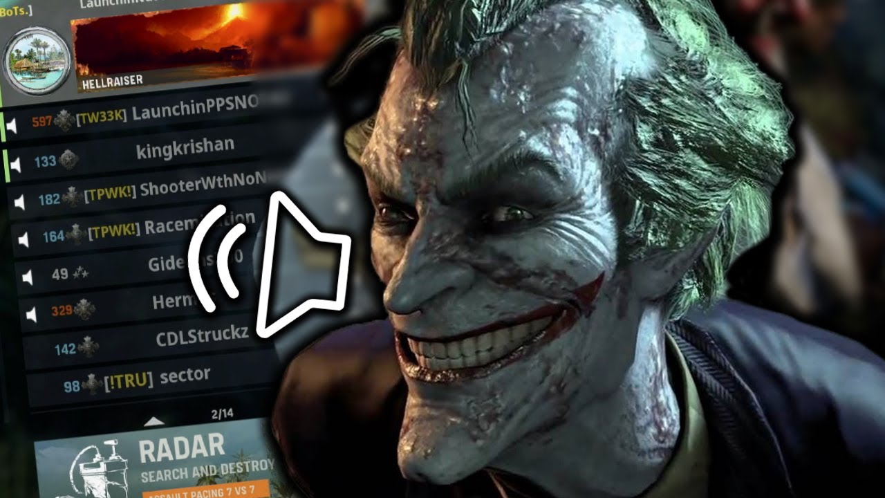 Я притворился ДЖОКЕРОМ в лобби COD... (Голосовой тролль)