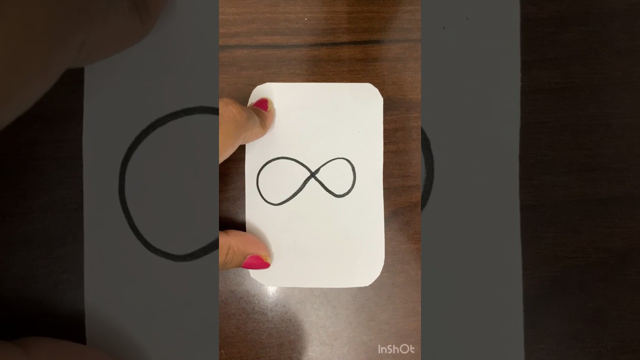 How to draw infinity ♾️😁#shorts #drawing #simple #easy