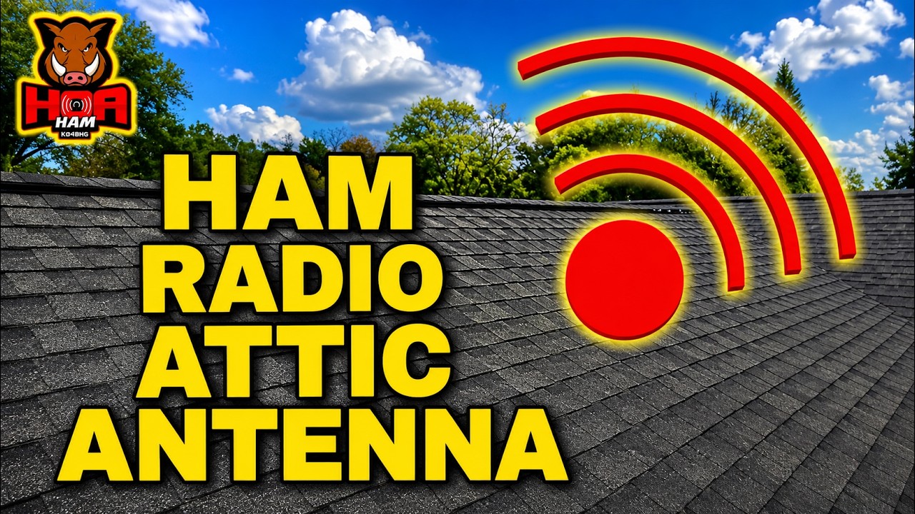 Моя чердачная антенна UHF / VHF для EMCOM, авиадиапазона и DMR: антенна для любительской радиосвя...