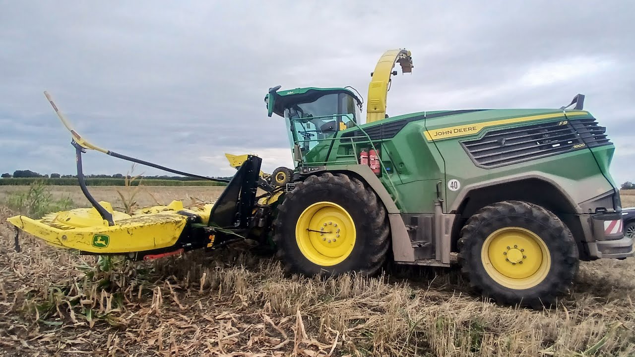 Feldhäcksler John Deere F9 1000- Ersteinsatz in Deutschland
