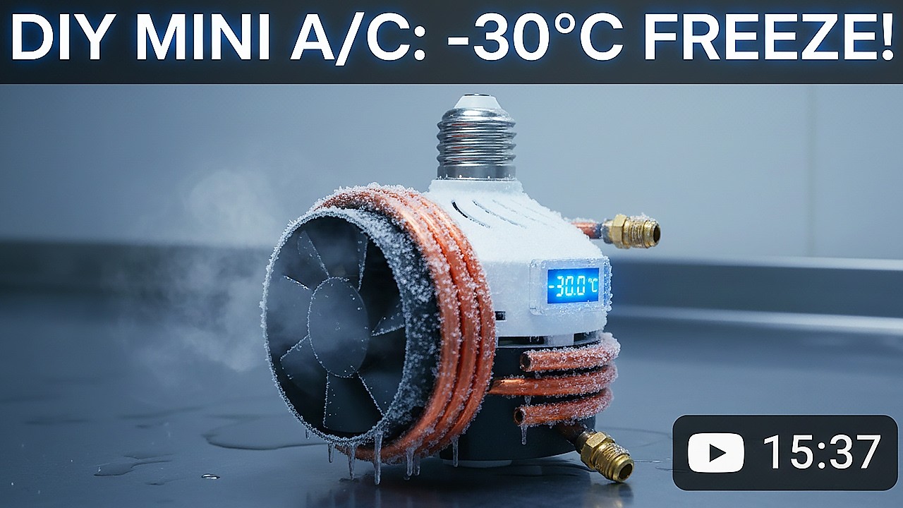 DIY Mini Air Conditioner & Heater ❄️🔥 Build Your Own Home Cooling & Heating Device