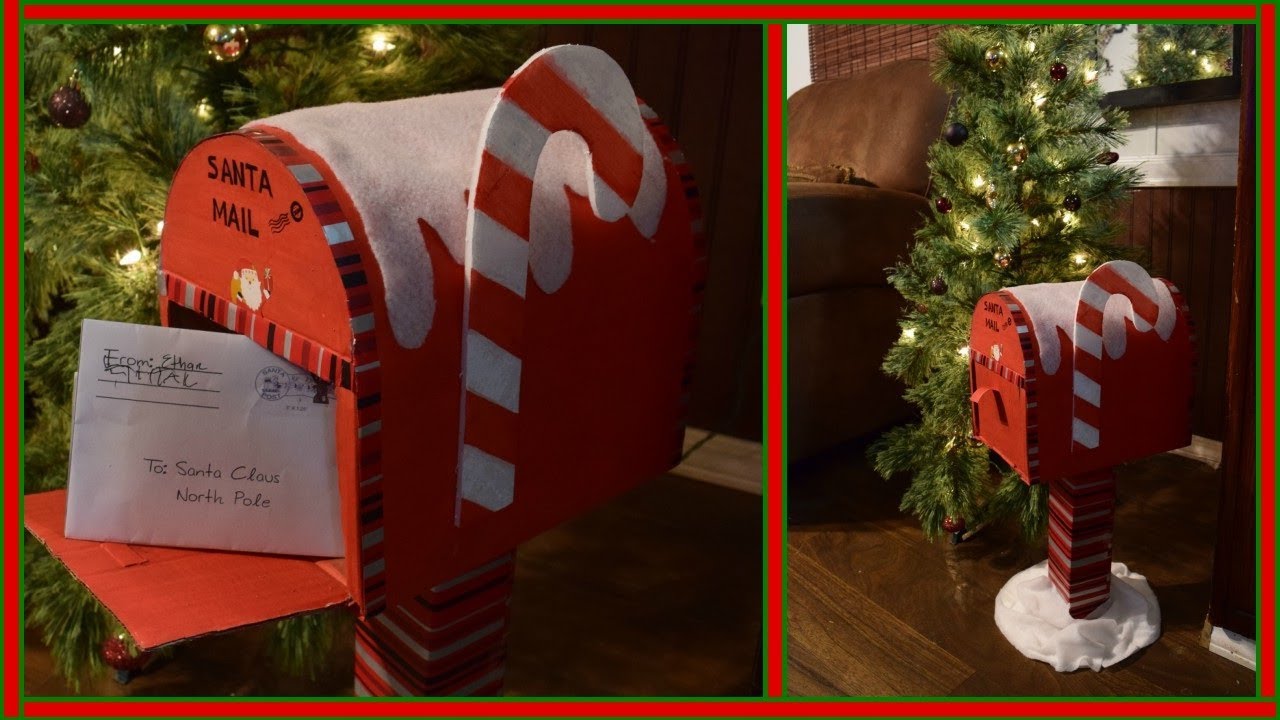 buzón para cartas a Santa🎄santa mailbox kids santa letters💌 diy