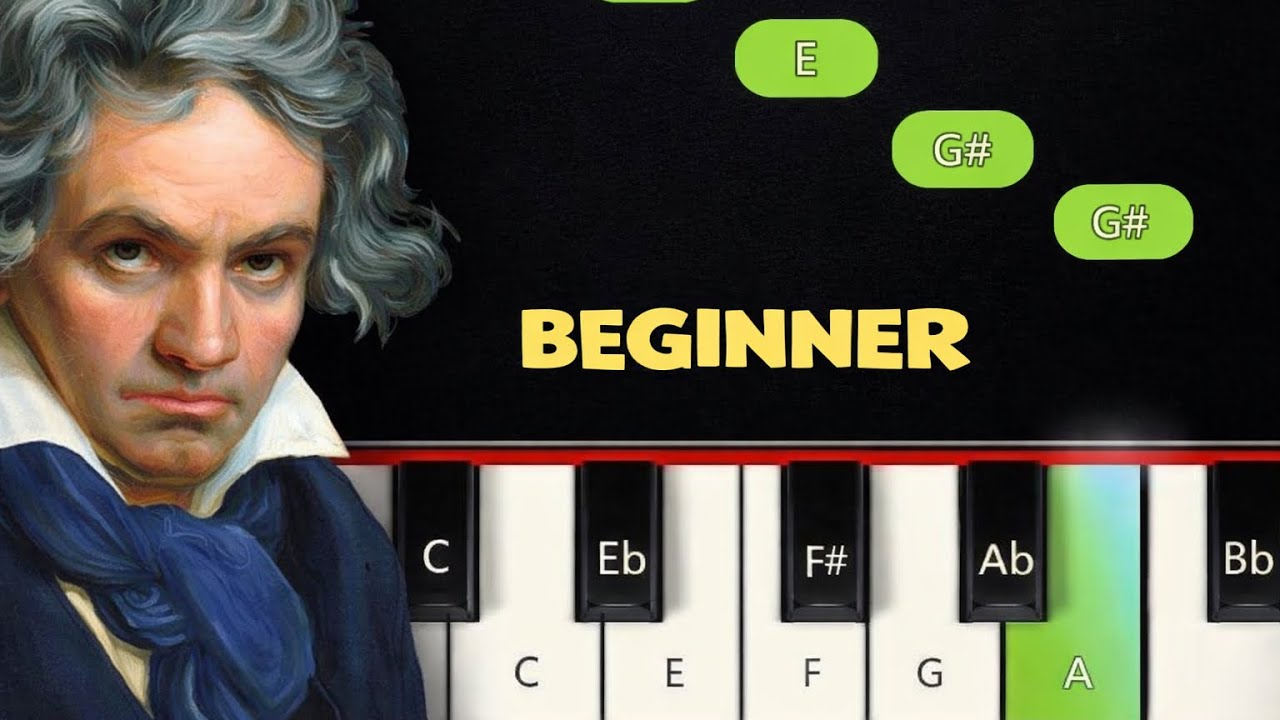 Ode To Joy - Beethoven  / PIANO BEGINNER TUTORIAL