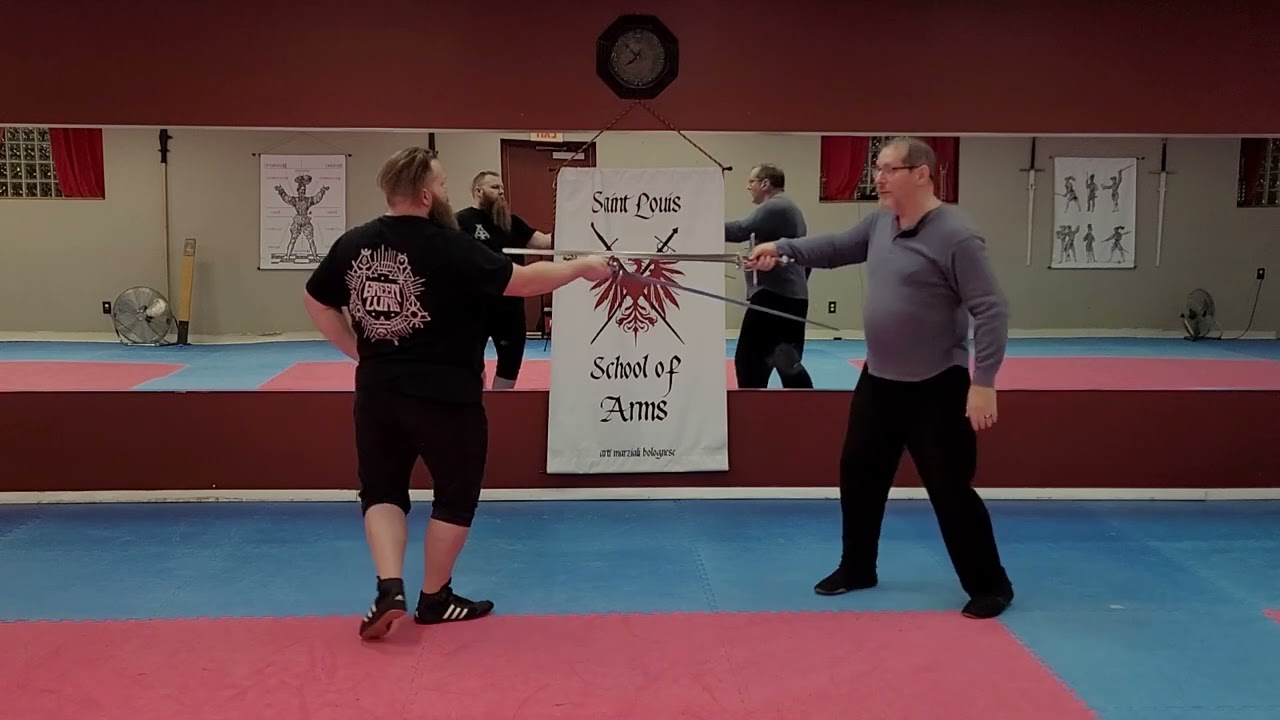 dall' Agocchie: offense no. 4 from the guard of Coda Lunga Stretta / Bolognese Fencing