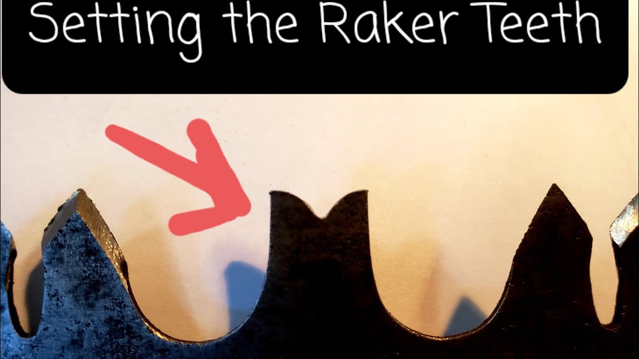 Setting the Raker Teeth-Crosscut Saw