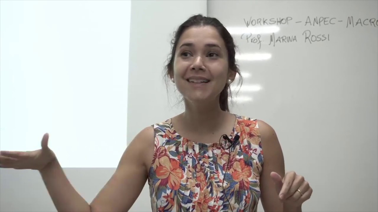 Aula de Macroeconomia no Exame ANPEC com a profa Marina Rossi