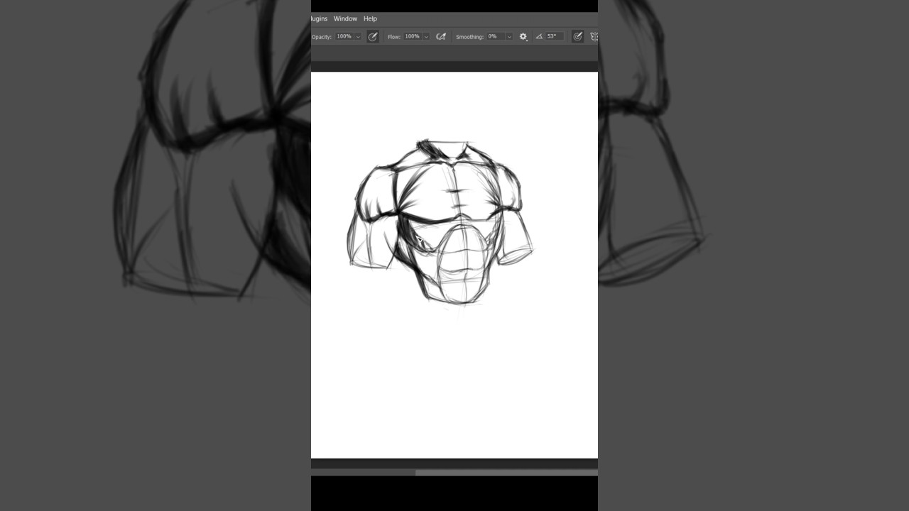 Try male torso like this-Drawing male torso HUION KAMVAS  