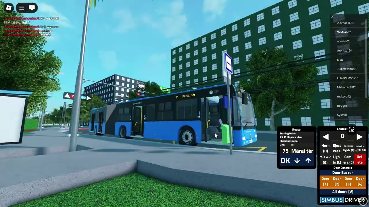 Roblox SIMBUS DRIVER 75-&ouml;s trolip&oacute;tl&oacute; SWF-652-vel