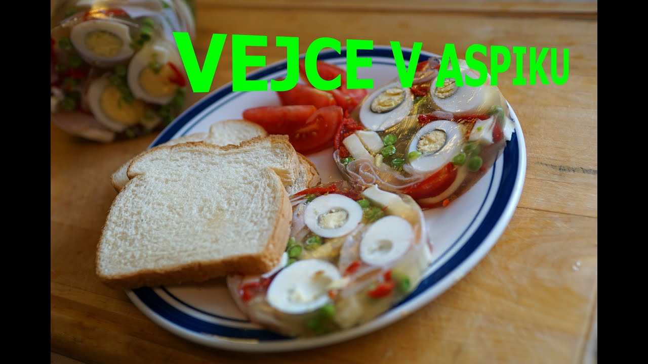 vejce v aspiku-recept jednoduše klasika pet lahev :)