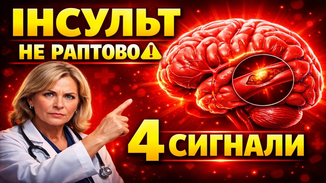ІНСУЛЬТ НЕ БУВАЄ РАПТОВО ⚠️4 ТИХІ СИГНАЛИ, ЯКІ БІЛЬШІСТЬ ЛЮДЕЙ ПІСЛЯ 60 ІГНОРУЄ