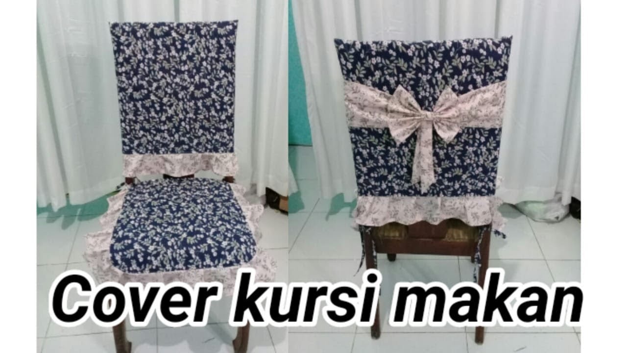 DIY- CARA MENJAHIT SARUNG KURSI MAKAN #coverkursi #sarungkursi #diningchair