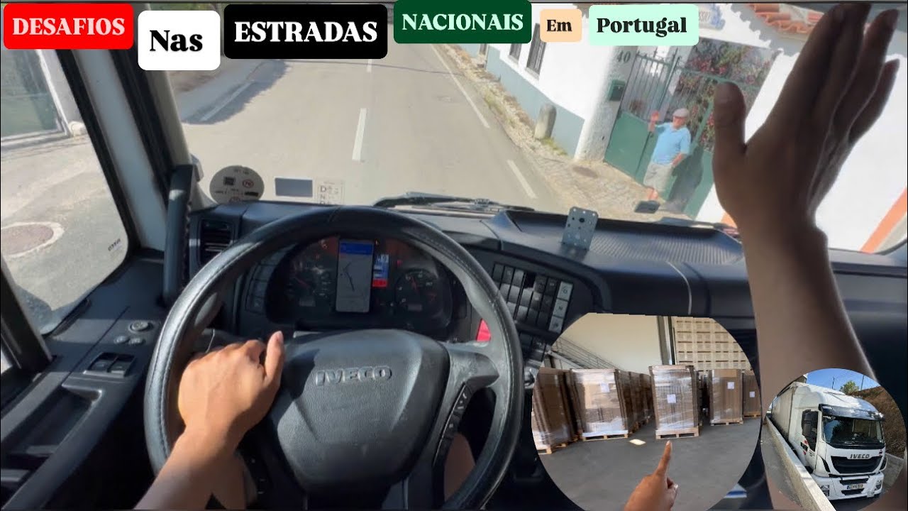 CARGA DE LEIRIA-PORTUGAL PARA ÓBIDOS-PORTUGAL  + DESAFIOS NAS ESTRADAS NACIONAIS EM #portugal