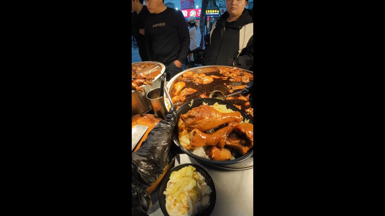 🔴 LIVE: Crispy Braised Chicken Leg Rice by Hand | China Street Food in Action POV