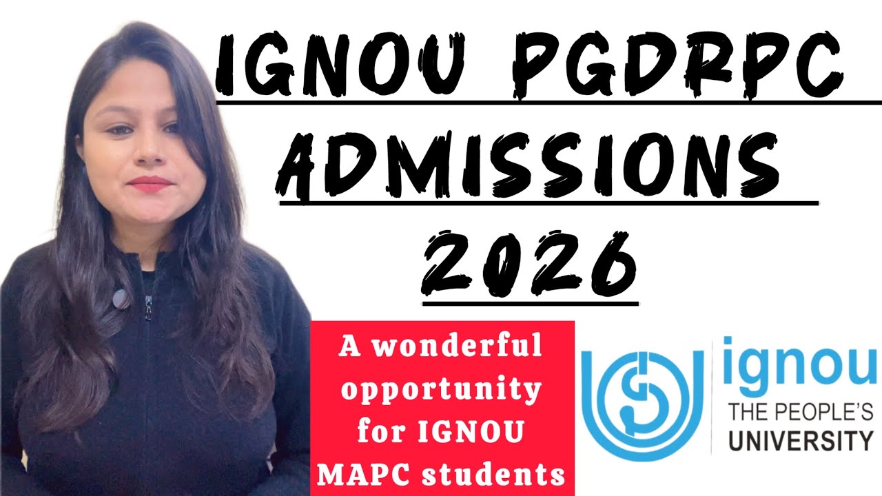 IGNOU PGDRPC Admission 2026 | Complete Process