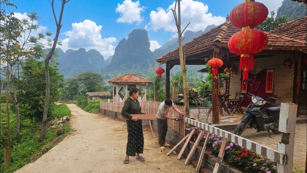 After being devastated by a tornado overnight, KONG & NHAT rebuilt a beautiful fence.