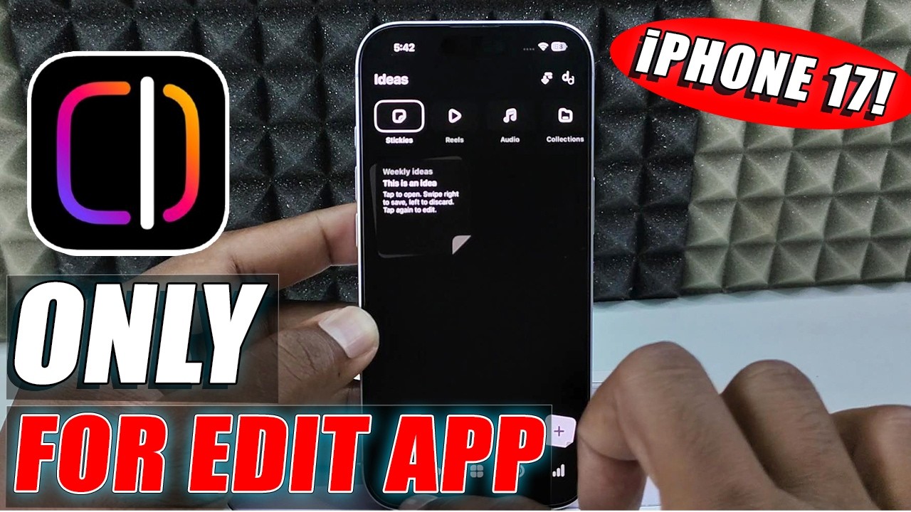 Enable dark mode only for instagram edits iphone 17!