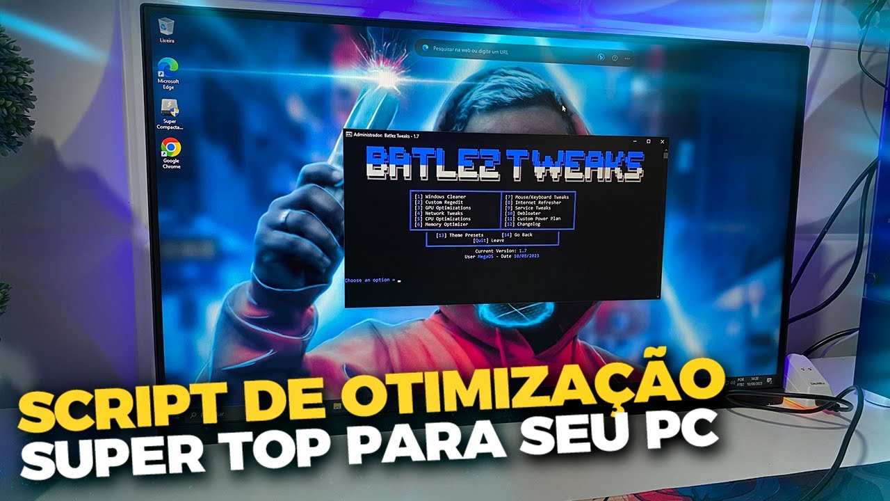 SCRIPT PARA OTIMIZAR O WINDOWS | AUMENTE SUA PERFORMANCE NO PC/NOTEBOOK ! Batlez Tweaks