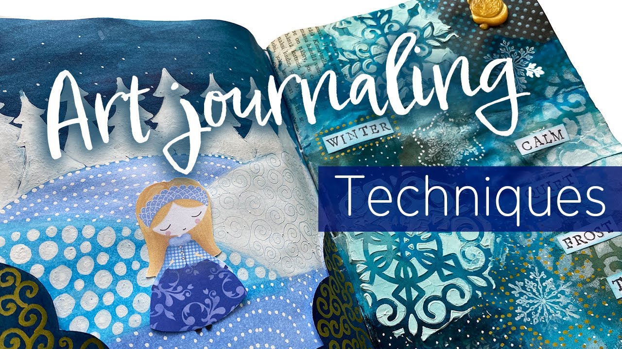 How I use Art journaling techniques 💙