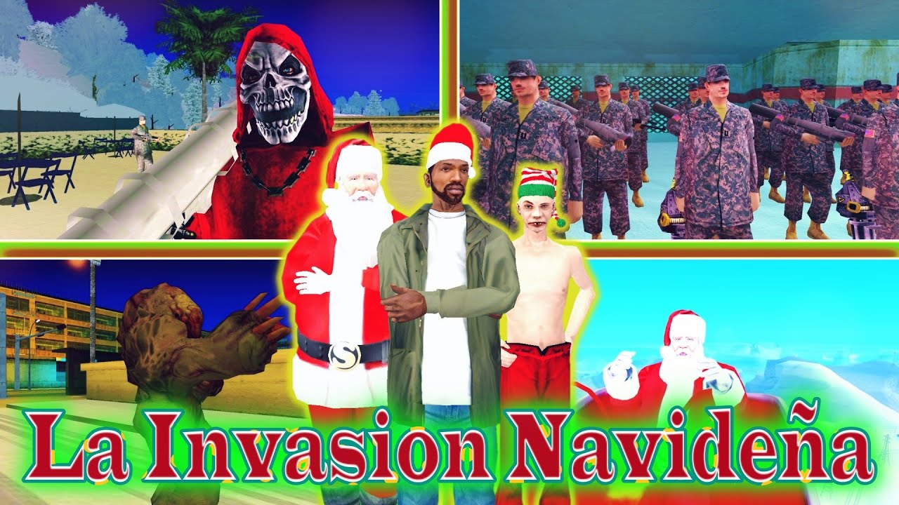 La Invasión Navideña ( Película ) - Gta San Andreas Loquendo Especial De Navidad 2023