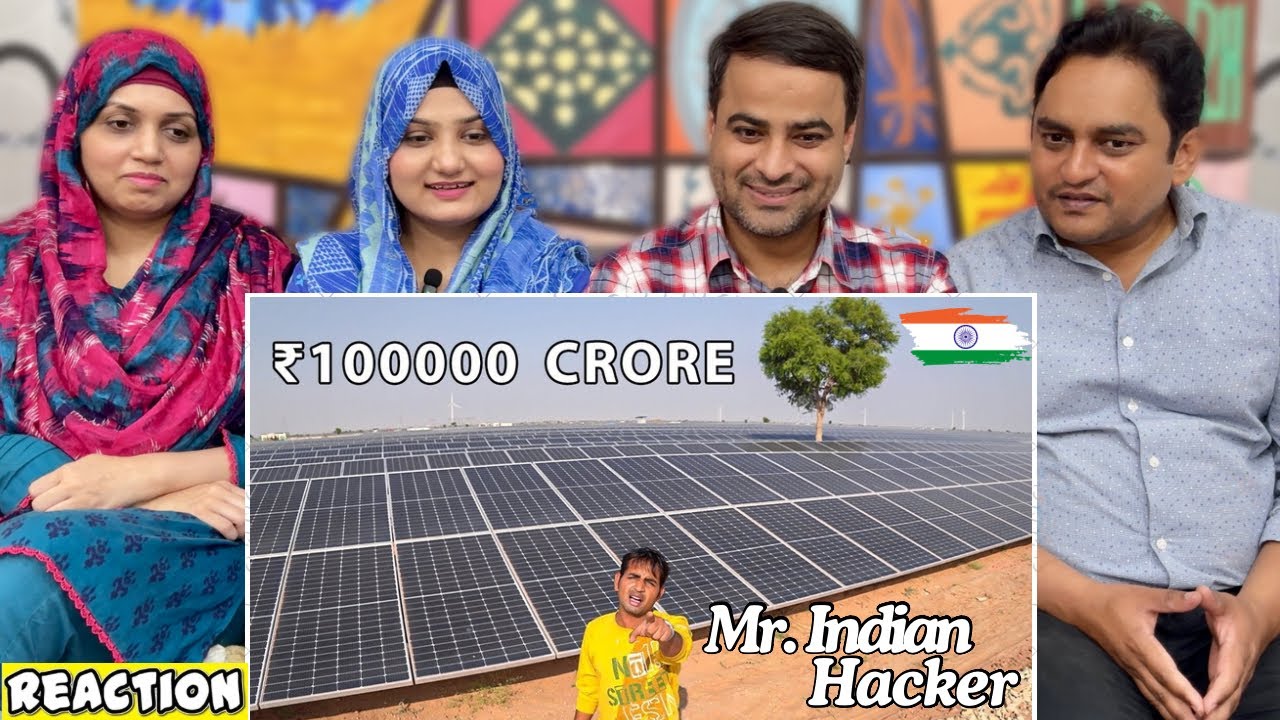 World's Biggest Solar Plant In India - Worth Around ₹1 Lakh Crore | Mr. Indian Hacker | Reaction!!