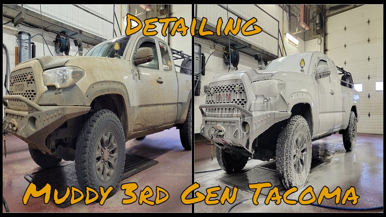 How To Wash/Detail Your Muddy 3rd Gen Toyota Tacoma - Undercarriage Wash, Touch less Wash