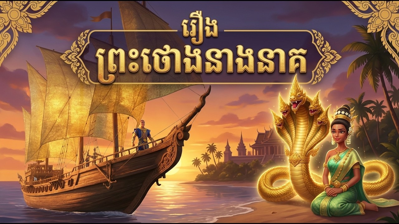 រឿង ព្រះថោងនាងនាគ សូមរីករាយទស្សនាវីដេអូសង្ខេបអំពីដើមកំណើតនៃអរិយធម៌ខ្មែរ Kh 3DAnimation