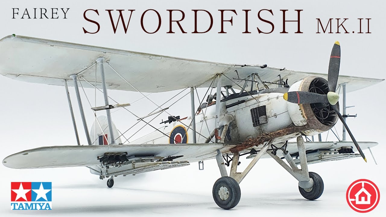 Tamiya 1/48 Fairey Swordfish Mk.II #61099 Полный набор для сборки модели.