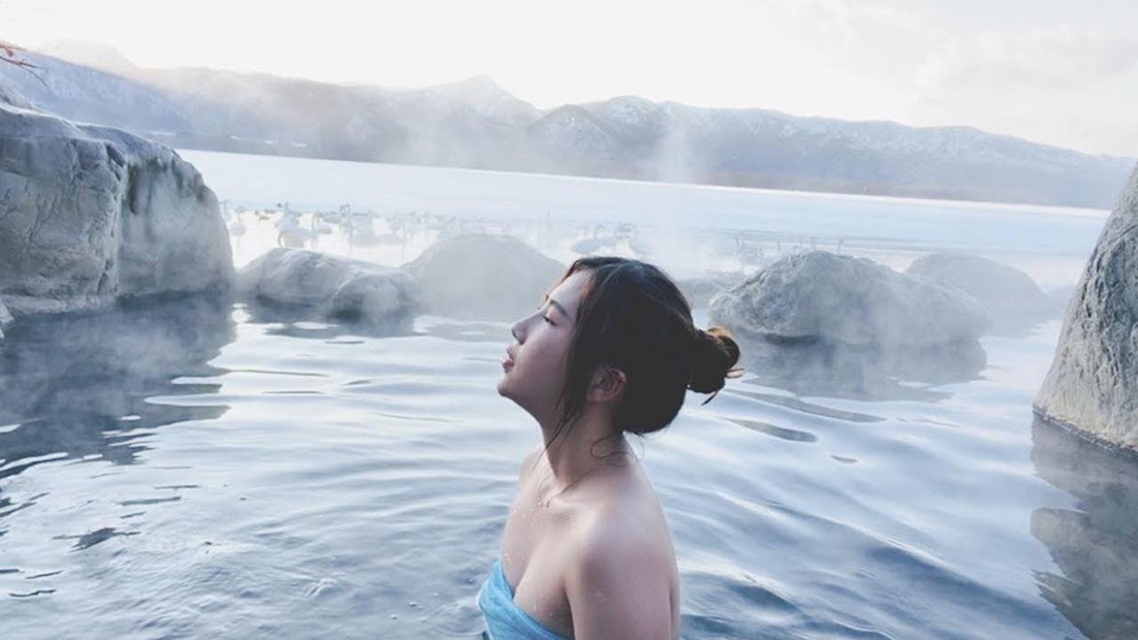 北海道の秘湯絶景露天風呂での奇跡の出会いにベトナム人の私は感動しすぎましたl 日本旅行【コタンの湯】Vừa tắm onsen vừa ngắm thiên nga ở Hokkaido