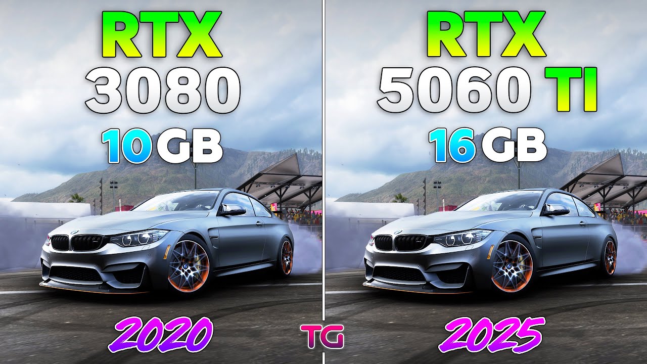 RTX 5060 Ti vs RTX 3080 - Comparison in 10 Games
