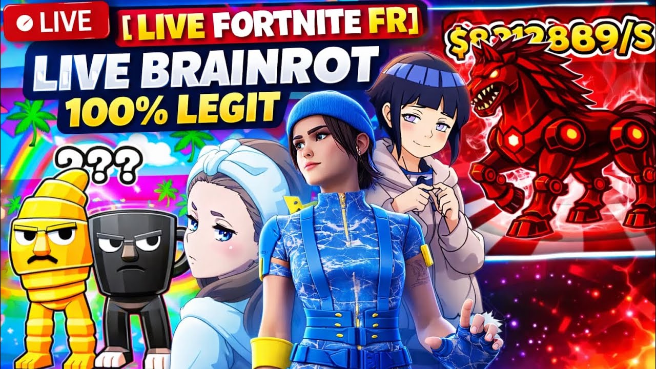 🔴[LIVE FORTNITE FR] Live Brainrot 100% Legit Vient Trade évènements, admin, 🔴