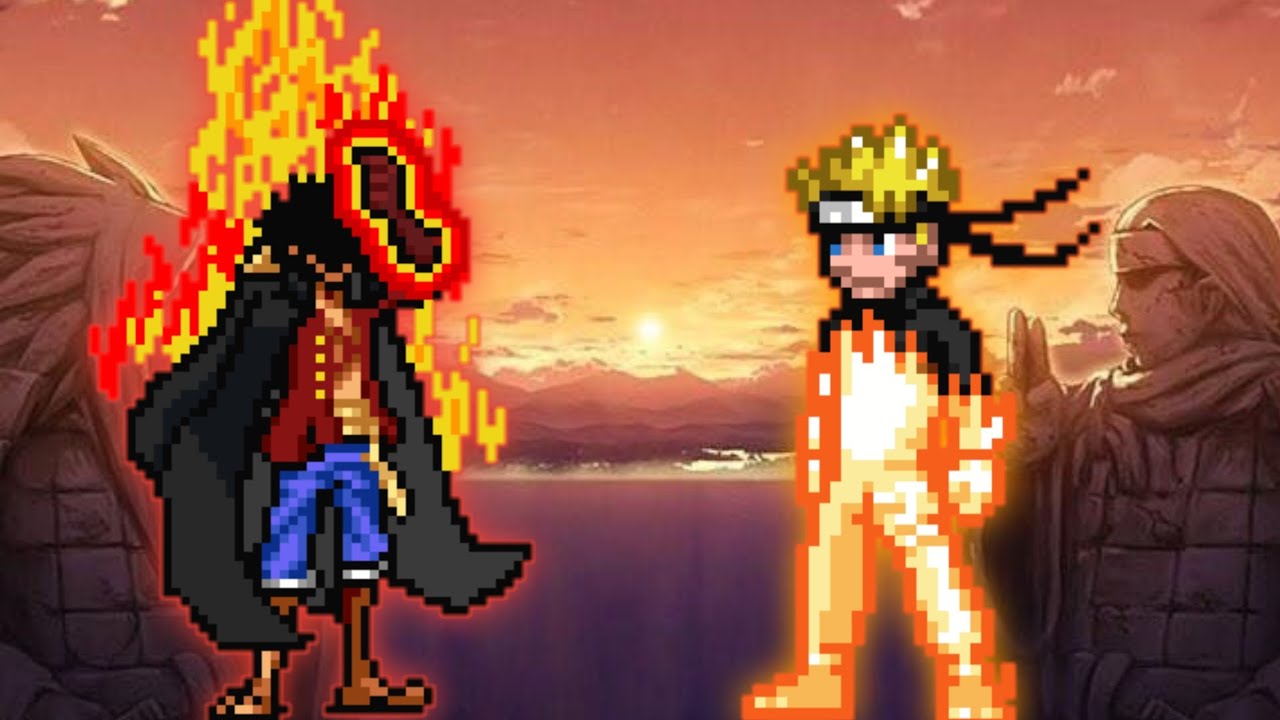 TC Luffy Yonko(New) VS Naruto in Jump Force Mugen