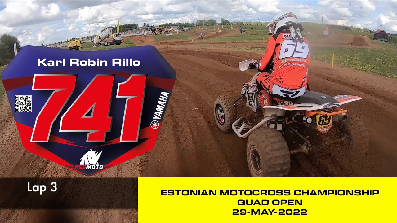 Estonian Championship rd 2, moto 2. Quad open, #741 Karl Robin Rillo at Lange motocentre