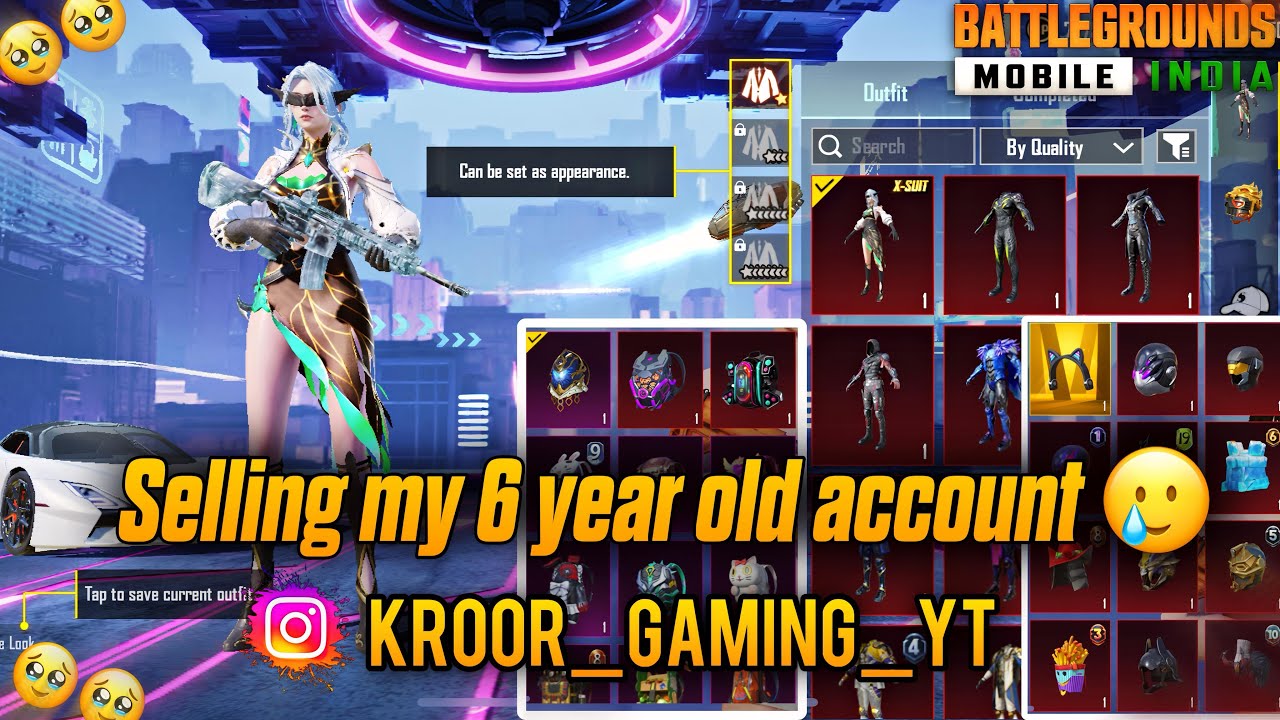 I quit bgmi 😭 and selling my id / bgmi account for sell under 20k