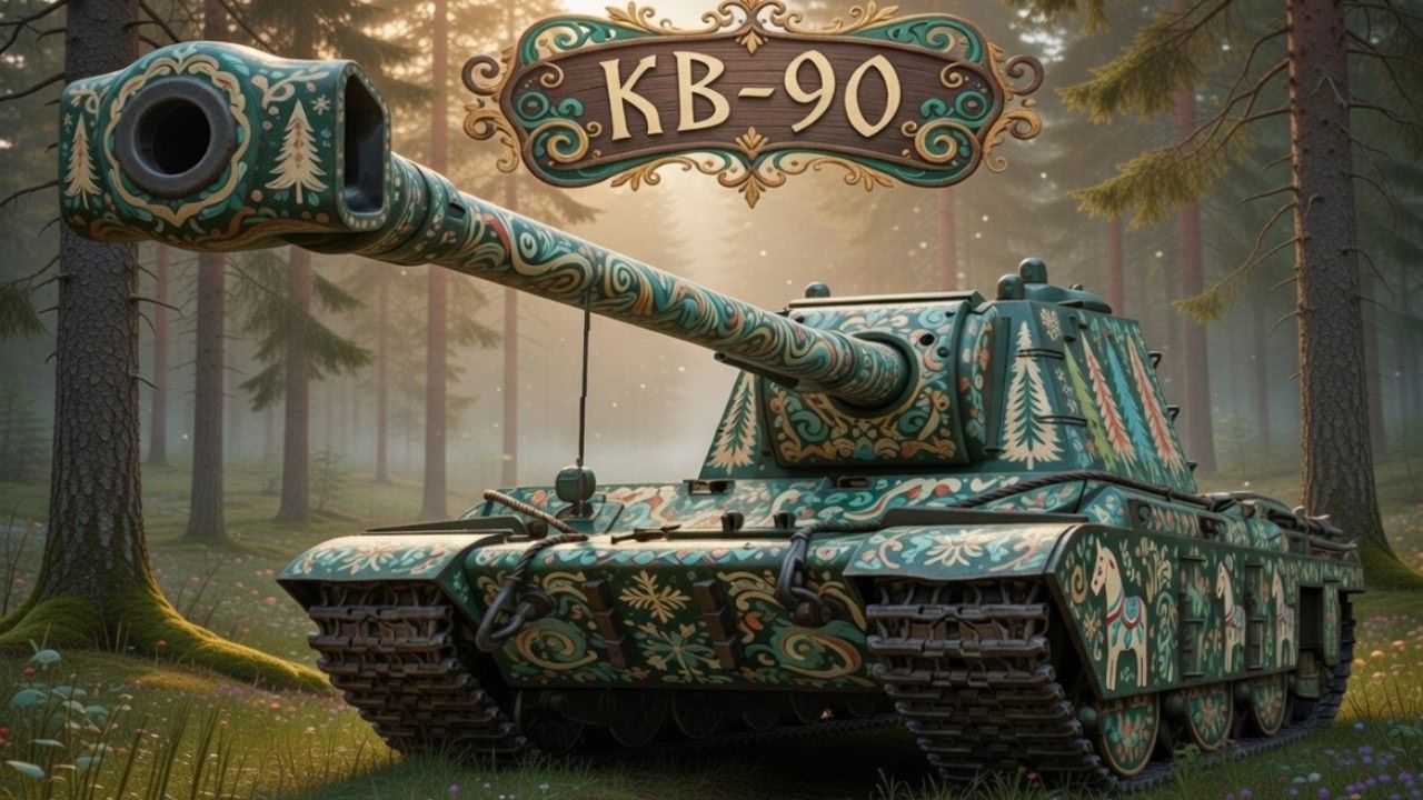 КВ-90 - Прокачка советской мощи раздающей лещи))) #танки #worldoftanks #миртанков #wot