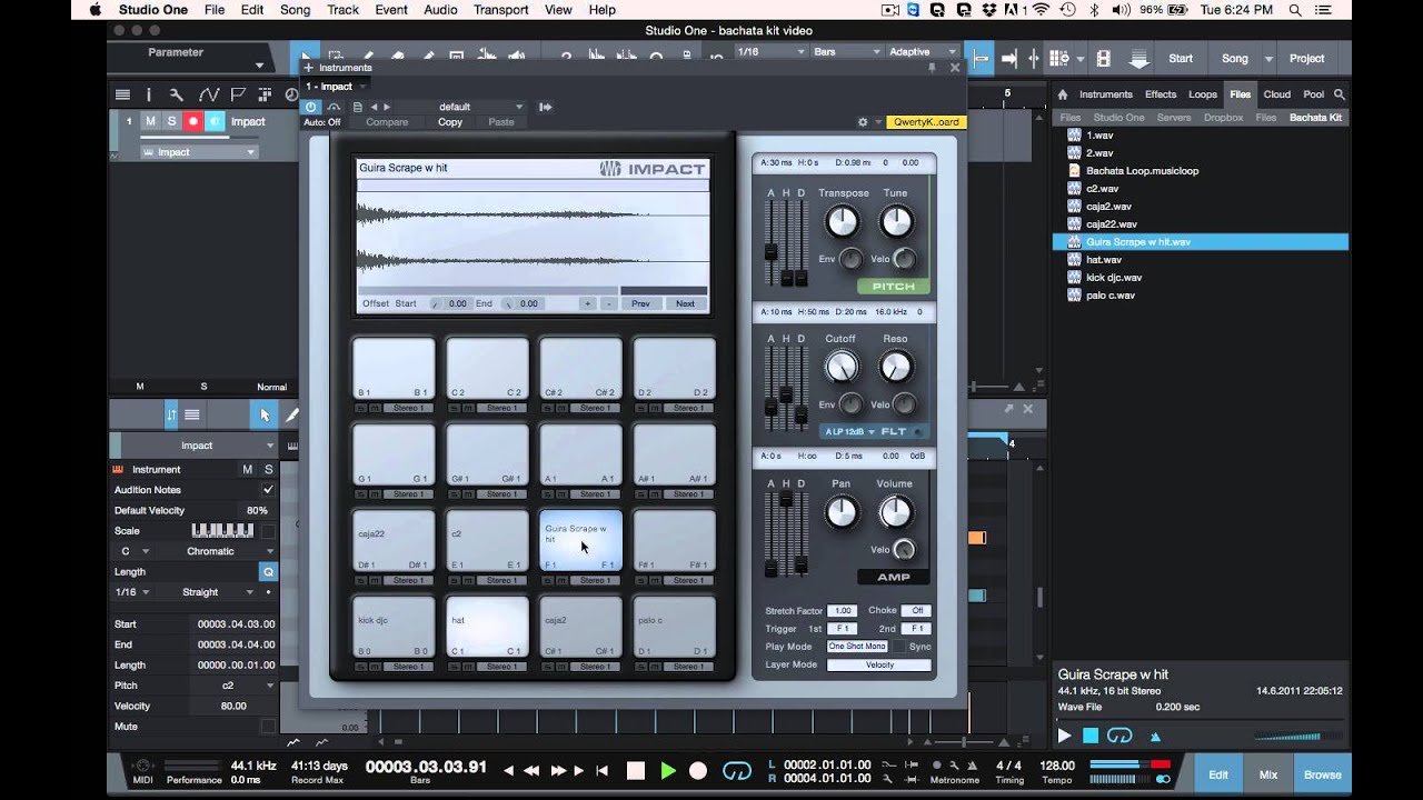 Creando Una Base de Bachata en Studio One 3