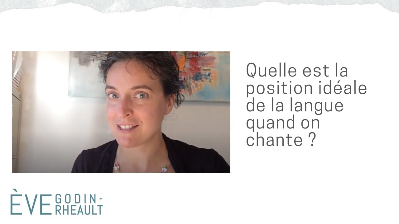 Pour mieux chanter - Quelle est la position idéale de la langue quand on chante ?