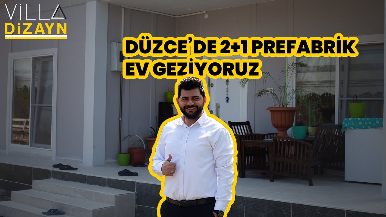 DÜZCE'DE 2+1 PREFABRİK EV GEZİYORUZ | 80 m2 EV TURU