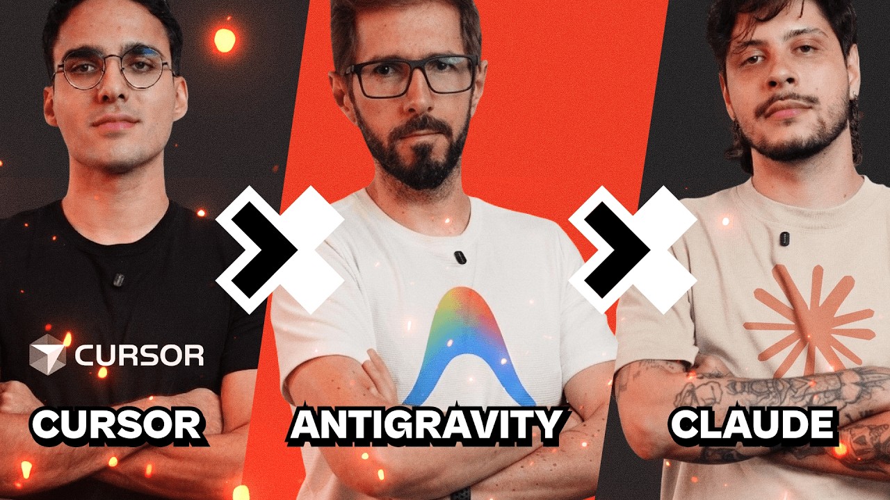 Cursor vs. Antigravity vs. Claude Code — qual IA coda melhor?