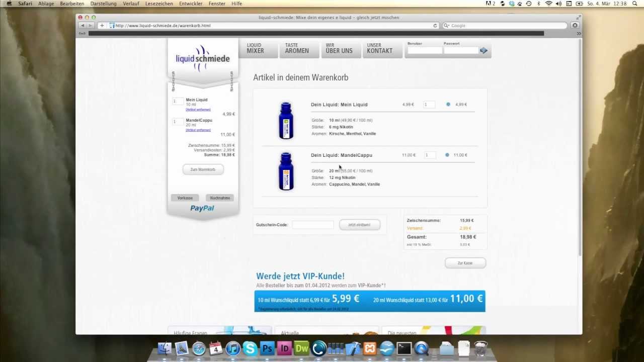 Eigenes E Liquid f&uuml;r E Zigarette mischen in vier Schritten - liquid-schmiede.de