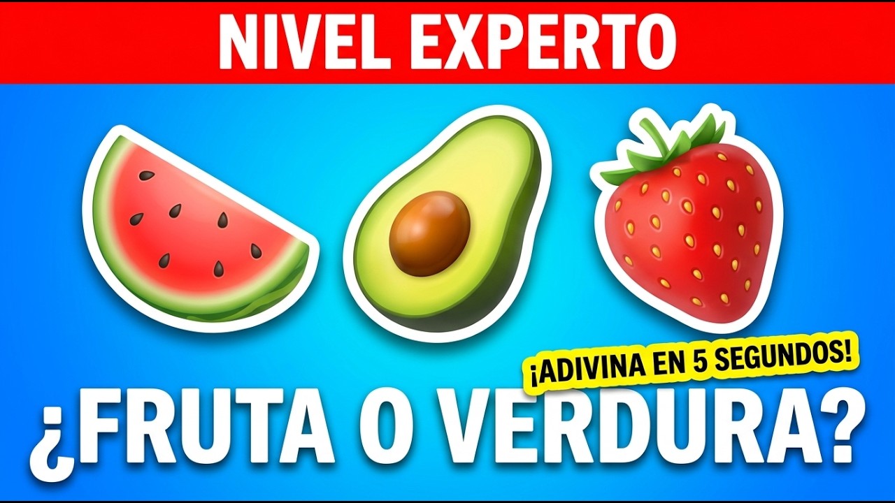 Mundo Quiz Beat | Adivina la Fruta o Verdura por Emojis 🍎🥑 (¡NIVEL EXPERTO!)