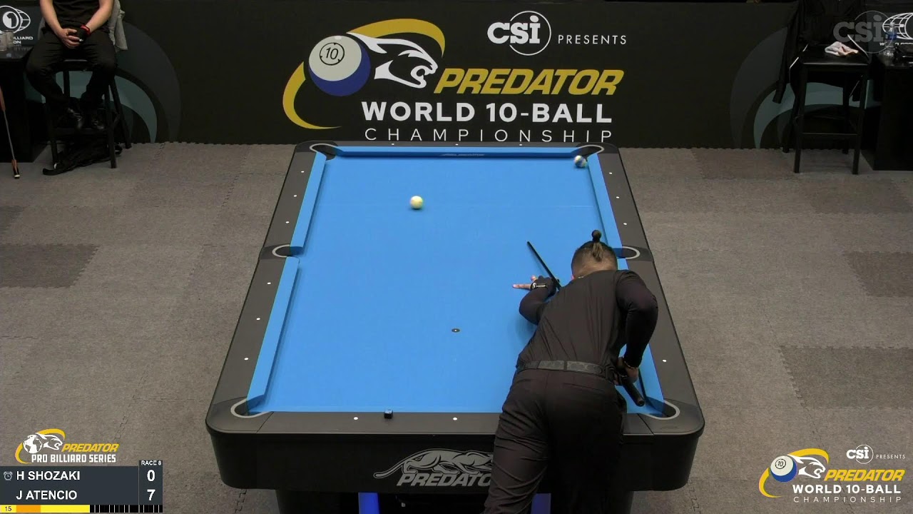 10-BALL ▸ H. SHOZAKI vs J. ATENCIO ▸ 2022 Predator World 10 Ball Championship