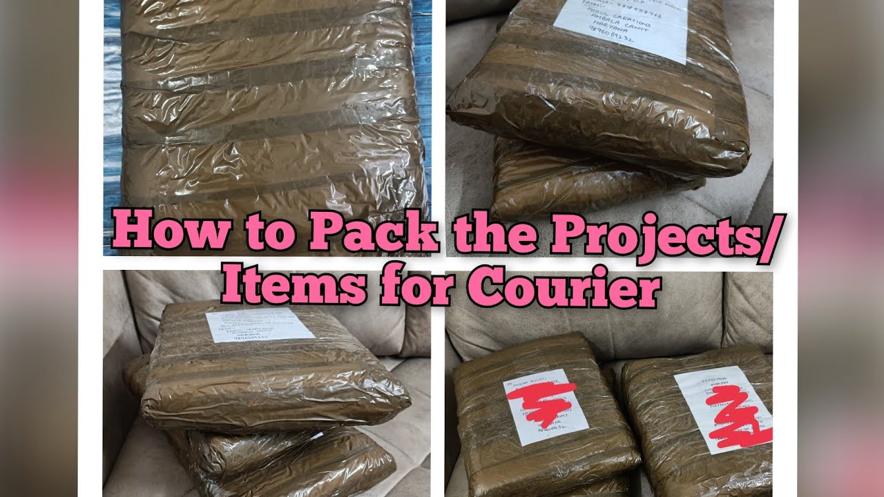 How to Pack the Projects for Courier/Courier Packaging/ How to pack items for shipping