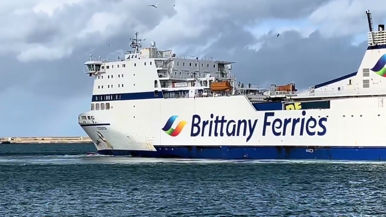 Brittany Ferries – MV Cotentin Arriving At Cherbourg on the 1st of November 2025