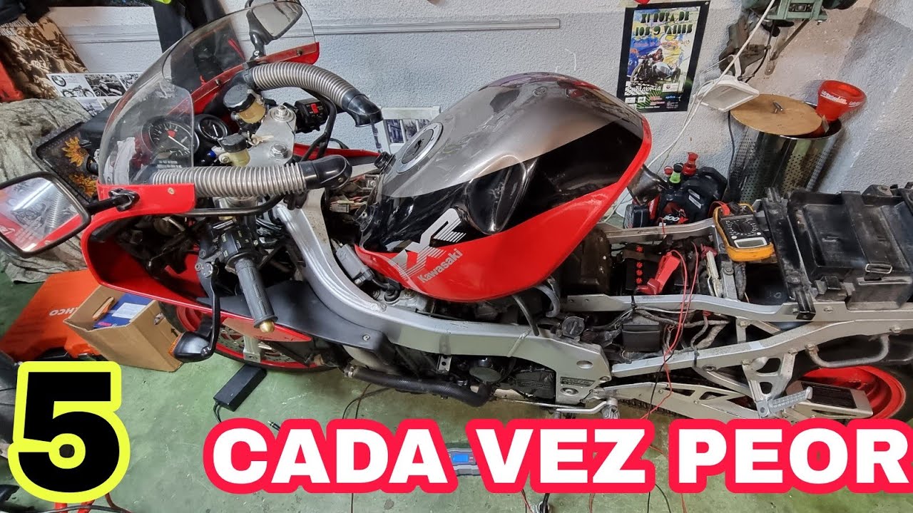 5❤️ MÁS PROBLEMAS ZXR SONAJERO😡 BOMBA DE GASOLINA NO VA Y BATERÍA .....Moto parada años