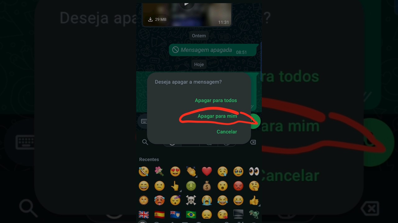 Apaguei a Mensagem Só Pra Mim!!! Como Desfazer e Apagar pra Todos??? 