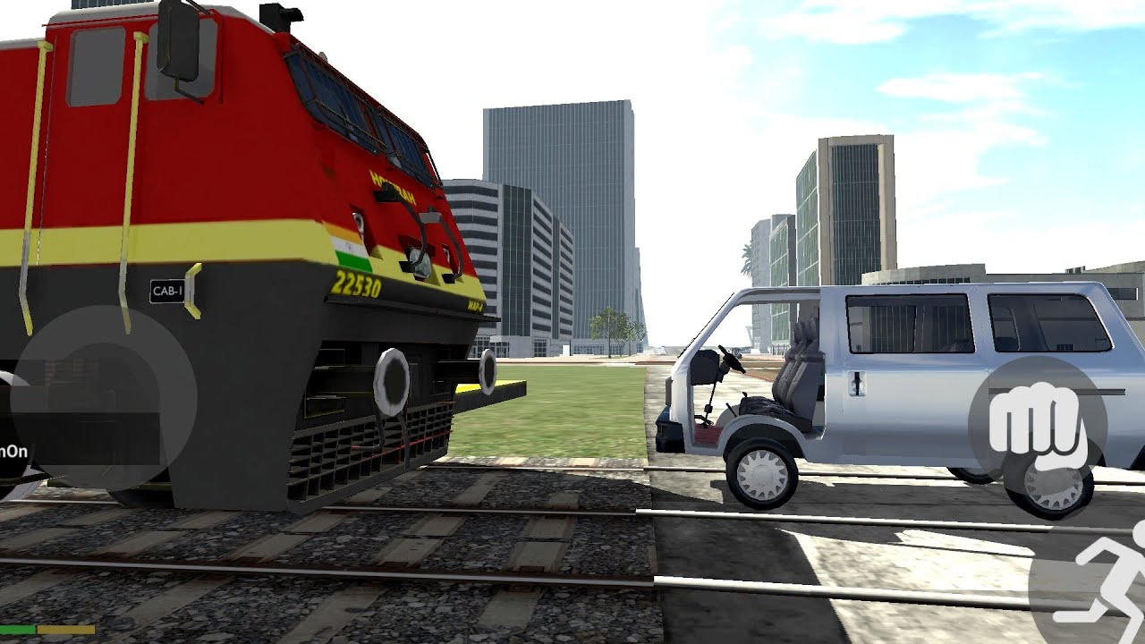 Omini vs train indian bikes driving 3D 